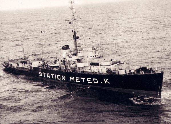 Las antiguas estaciones meteorológicas oceánicas fijas: el barco K